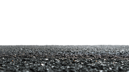 Road Surface Texture: A detailed macro shot of a textured asphalt road surface, showcasing the rough, grainy composition of the pavement, perfect for backgrounds and textures.