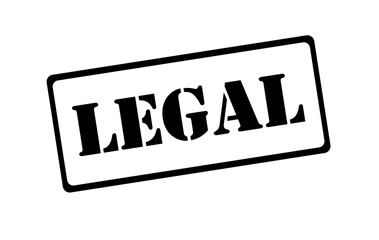 Vector illustration of a black and white rubber stamp featuring the word 