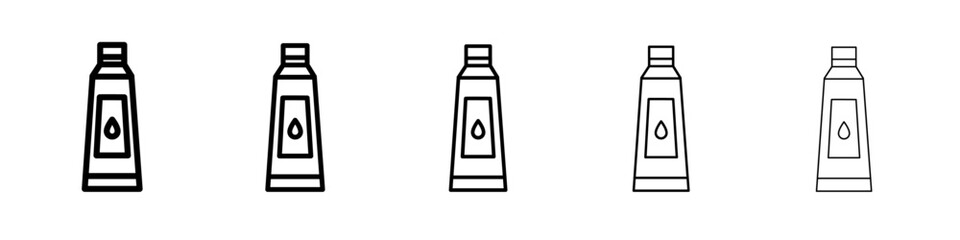 hair dye icon vector thin outline style sign