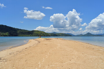 A small sand island in El Nido, Palawan, Philippines