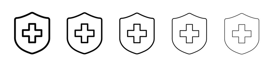 Obraz premium health icon vector thin outline style sign
