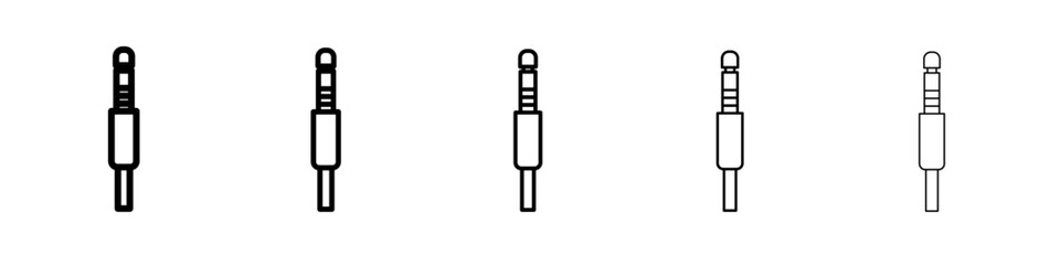 jack icon vector thin outline style sign