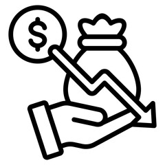 Financial Loss Icon