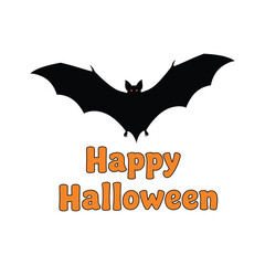 Creative Halloween lettering design Vector illustration