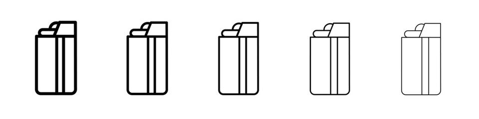 lighter icon vector thin outline style sign