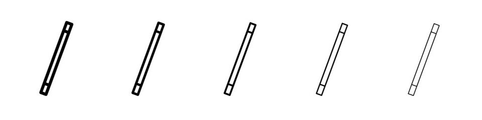 magic wand icon vector thin outline style sign