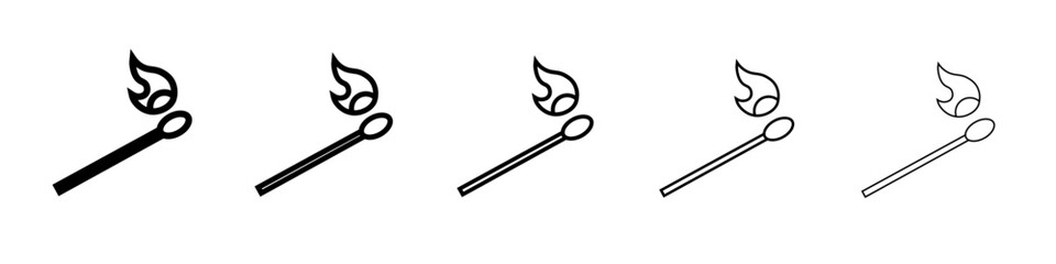 Match Icon Single vector thin outline style sign