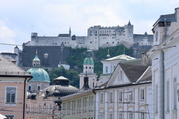 Stadtpanorama Ansicht Salzburg in &Ouml;sterreich