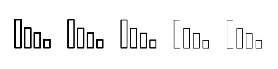 network icon vector thin outline style sign