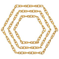 Gold Chains Hexagon Pattern: Luxury Jewelry Design Element