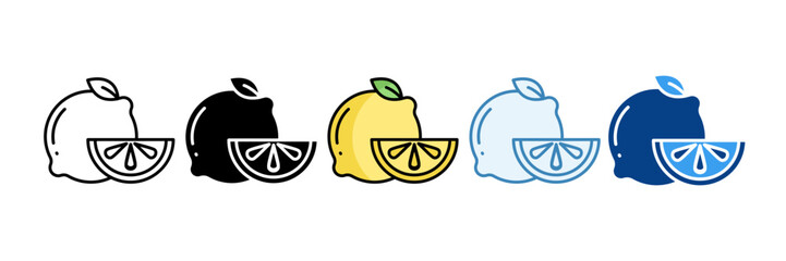 Lemon  Icon Set Multiple Style Collection