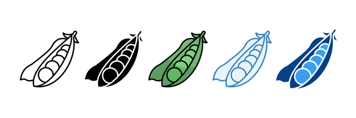 Beans  Icon Set Multiple Style Collection