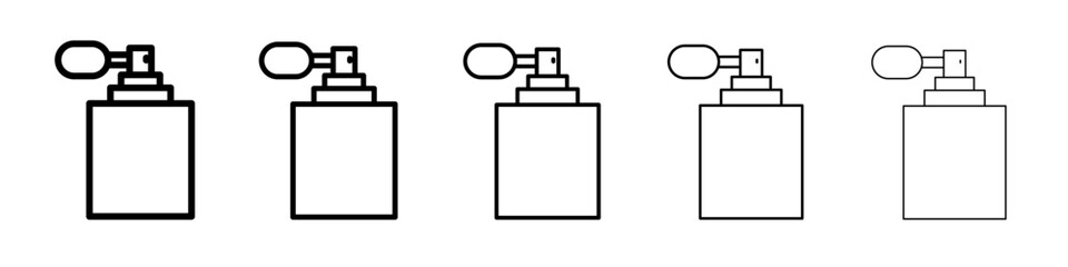perfume icon vector thin outline style sign