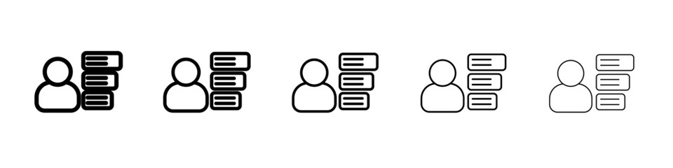 priority icon vector thin outline style sign