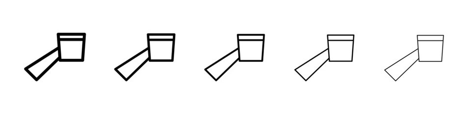 rescue truck bucket icon vector thin outline style sign