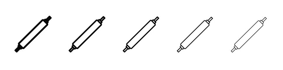 rolling pin icon vector thin outline style sign