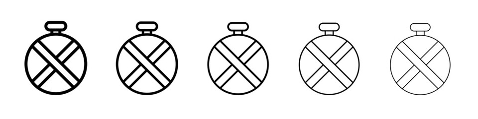 round bottle icon vector thin outline style sign