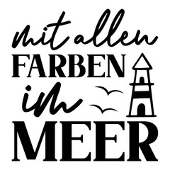 Mit Allen Farben Im Meer