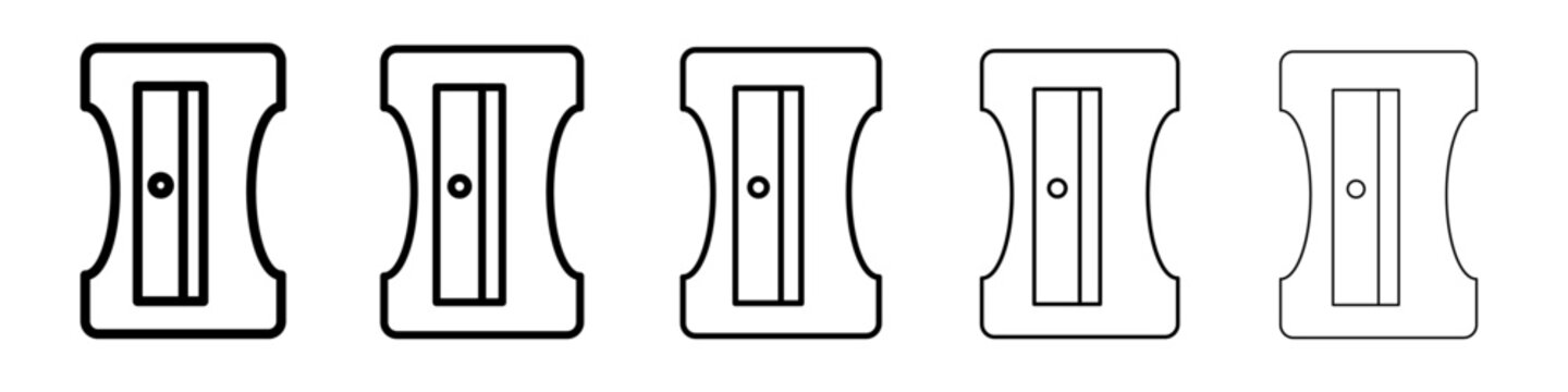 sharpner icon vector thin outline style sign