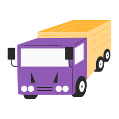 truck vector illustration in flat design style