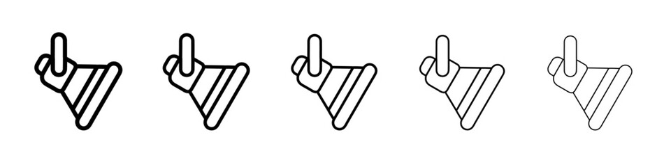 spotlight icon vector thin outline style sign