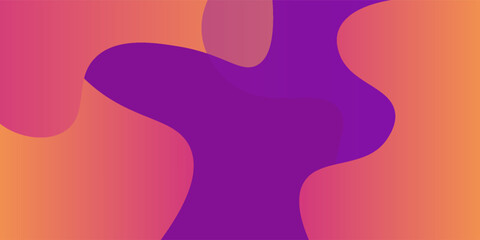 Abstract orange geometric background. Liquid color background design. Fluid shapes composition. Eps10 vector