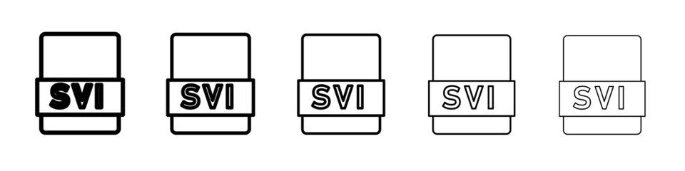 svi file icon vector thin outline style sign