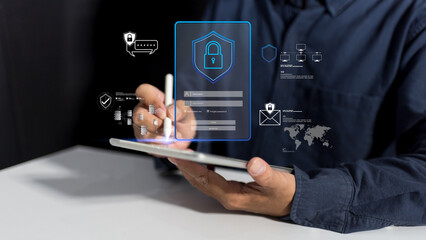 Cyber security technology implements multi factor authentication, secure code identification,...