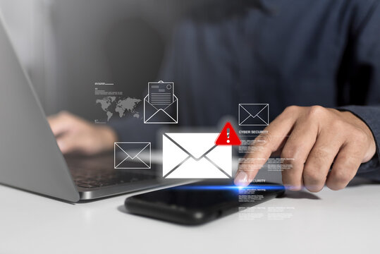 Electronic mail security system provides protection against phishing, scam, spam and fraud by warning users about suspicious online messages, hacker threats, and account crime