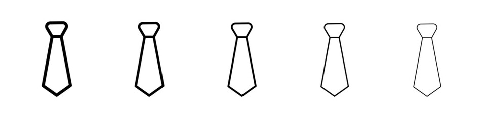 tie icon vector thin outline style sign