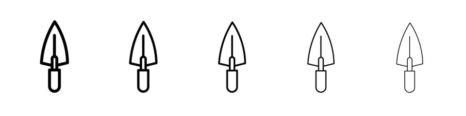 towel icon vector thin outline style sign