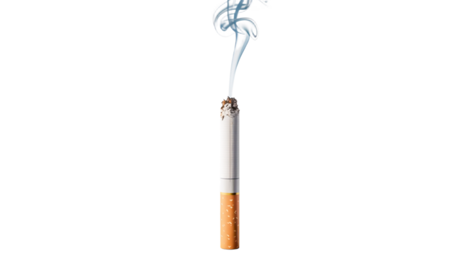 cigarette isolated on a transparent background.