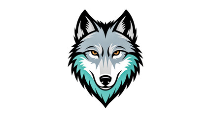 wolf head vector illustration isolated on a transparent background..