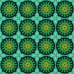 Pattern with crochet granny square wallpaper handmade decorative art design print	
