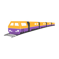 train vector illustration in flat design style 