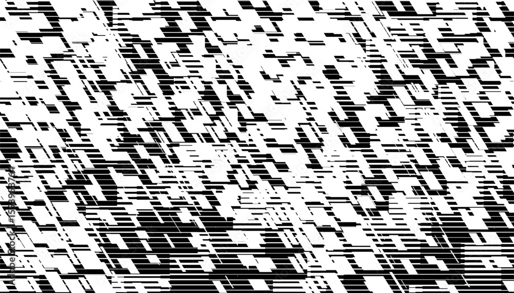 Poster black and white abstract and grunge pattern with transition effect for modern background and design 