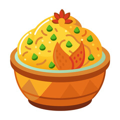 Colorful Dish of Rice with Vegetables