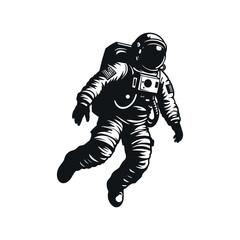 Retro Astronaut in Space Suit Vector Illustration © Md Zakir Hossen