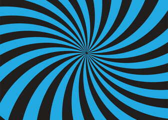 Blue color sunbrust abstract background