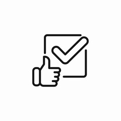 positive feedback checkmark icon sign vector
