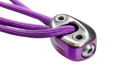 Elevated Rope: A close-up shot captures a bright rope in conjunction with a solid device, highlighting the product's features and appealing aesthetics.