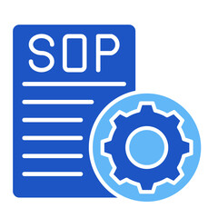 Standard Operating Procedure  Icon Element For Design