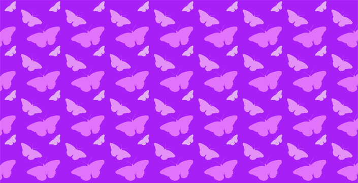 vector background design with magenta and purple gradient colors with butterfly theme