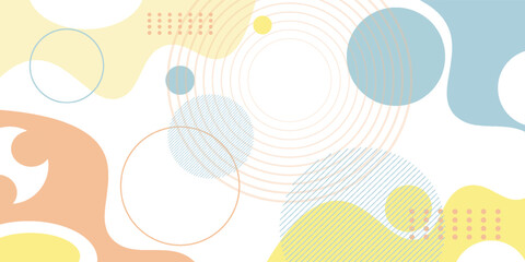 Abstract Vector Geometric Background. Wallpaper illustrations backdrop in pastel colors. Suitable for covers, poster designs, templates, banners and others