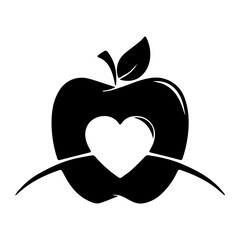 Circle shape with swoosh and waves