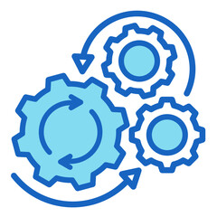 Process Gears  Icon Element For Design