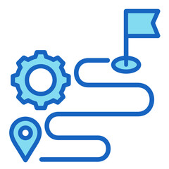 Milestone Marker  Icon Element For Design