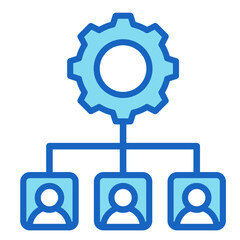 Organizational Structure  Icon Element For Design