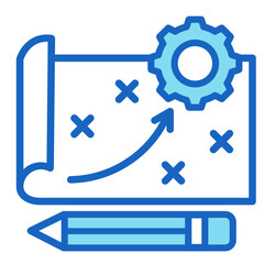 Strategy Map  Icon Element For Design
