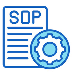 Standard Operating Procedure  Icon Element For Design
